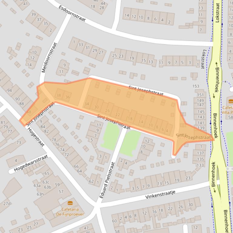 Kaart van postcodegebied 4001ZD.