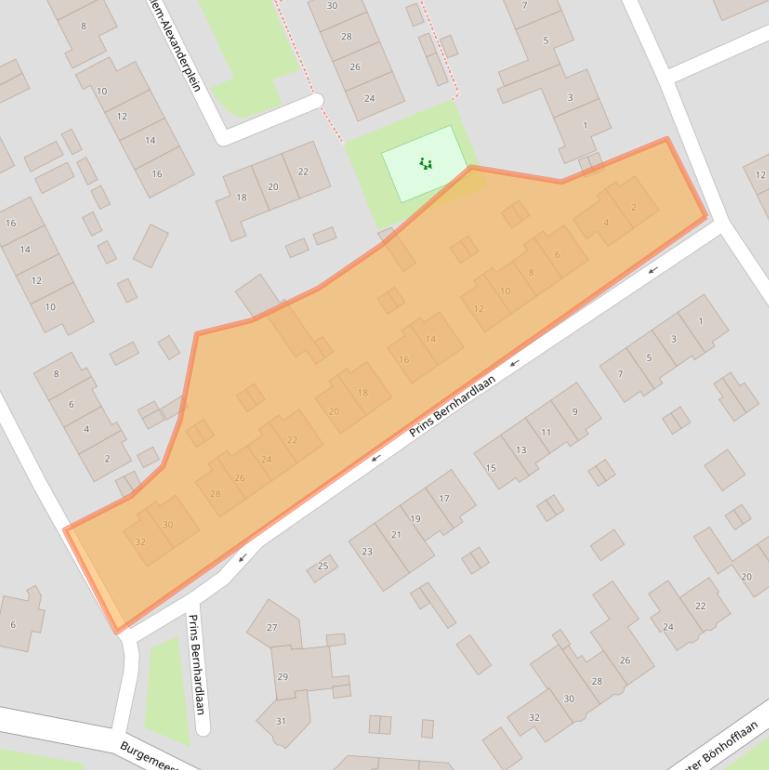 Kaart van postcodegebied 4002AP.