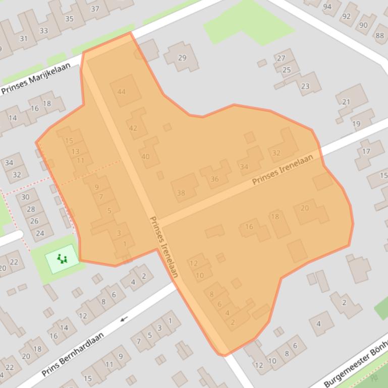 Kaart van postcodegebied 4002AR.