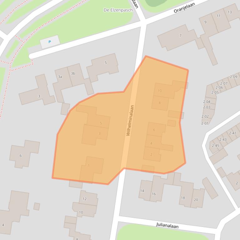 Kaart van postcodegebied 4002AX.