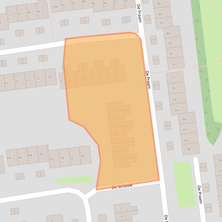 Kaart van postcodegebied 4002GC.