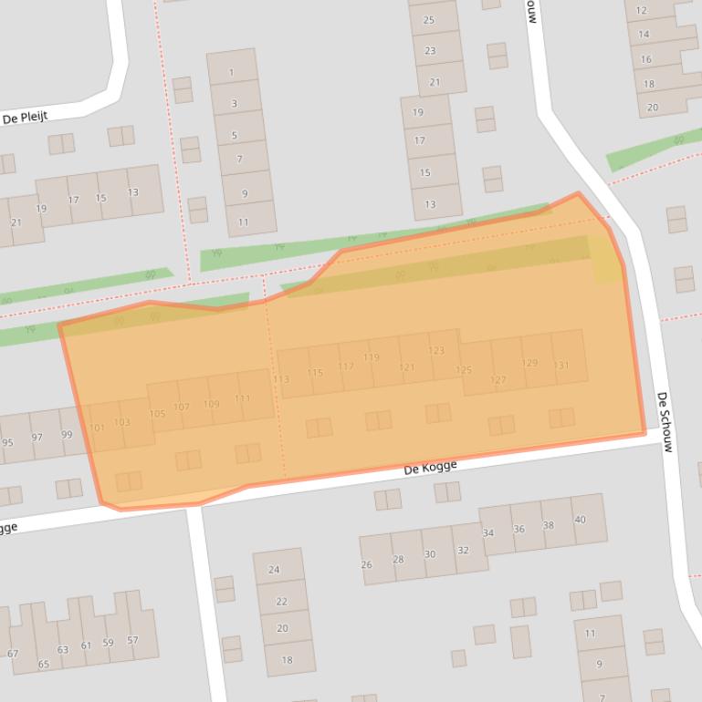 Kaart van postcodegebied 4002GV.