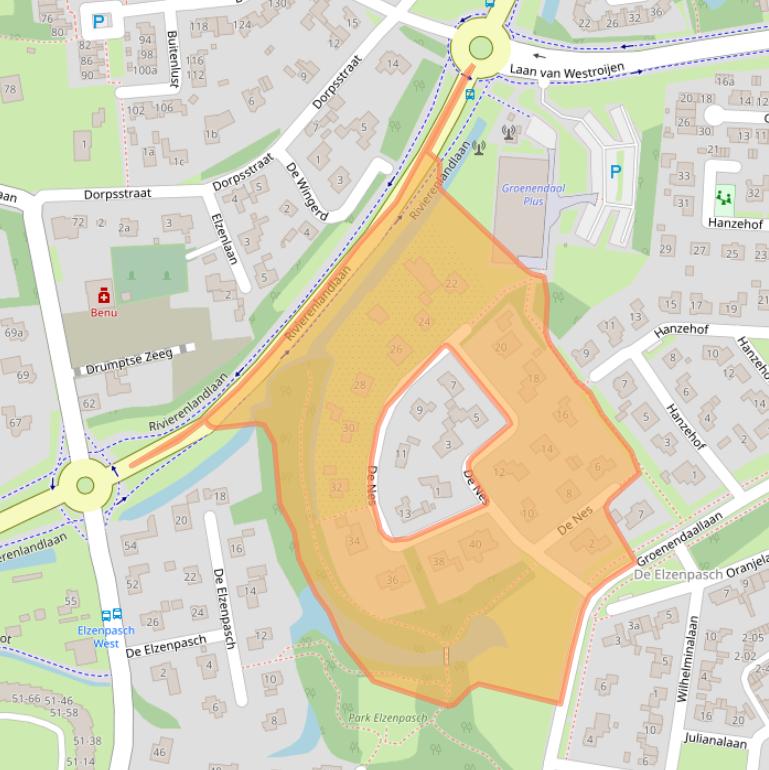 Kaart van postcodegebied 4002HA.