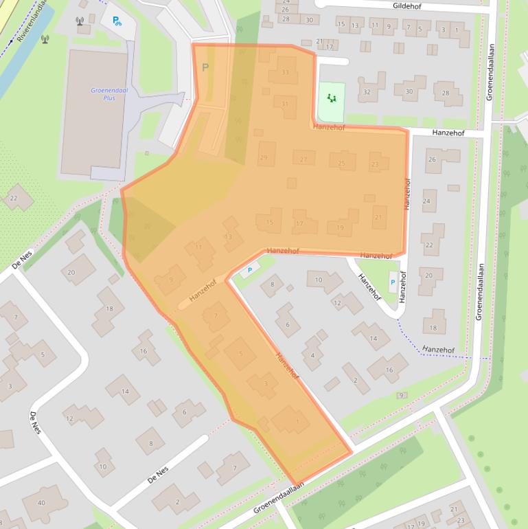 Kaart van postcodegebied 4002HC.