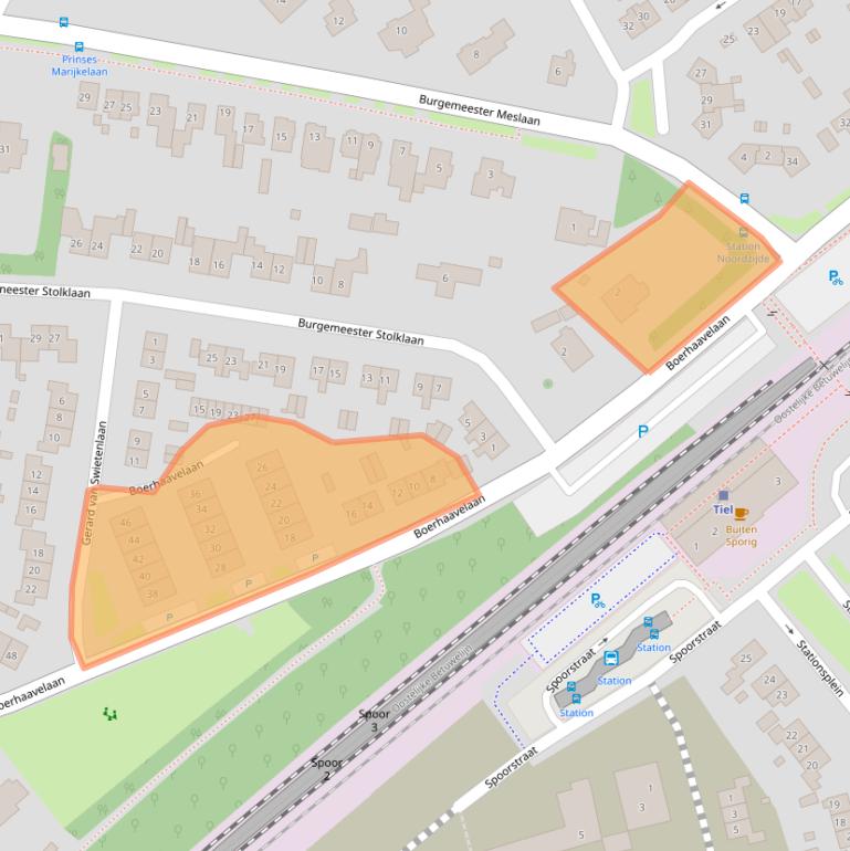 Kaart van postcodegebied 4002WC.