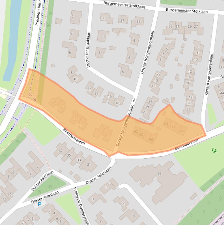 Kaart van postcodegebied 4002WD.