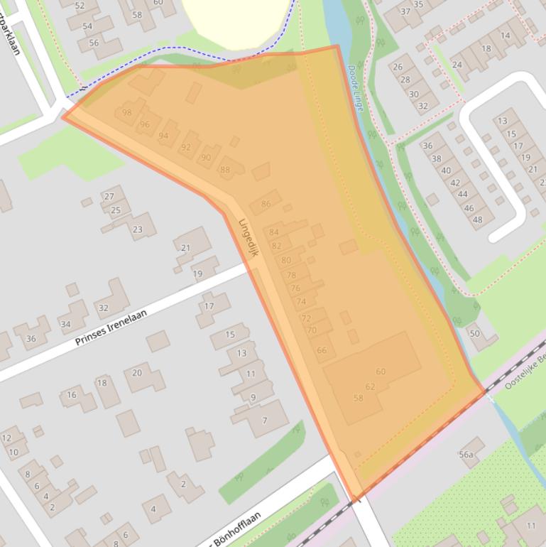 Kaart van postcodegebied 4002XL.