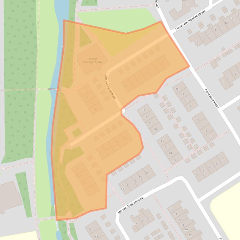 Kaart van postcodegebied 4003AM.