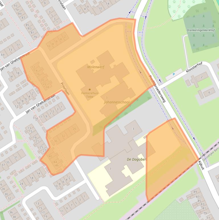 Kaart van postcodegebied 4003AP.