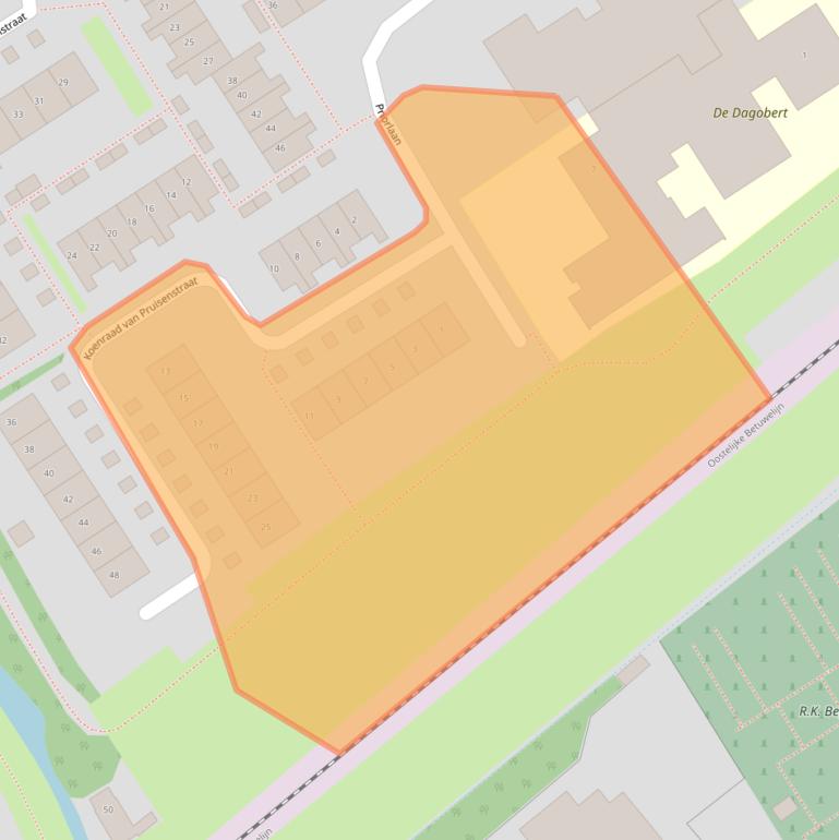 Kaart van postcodegebied 4003AV.