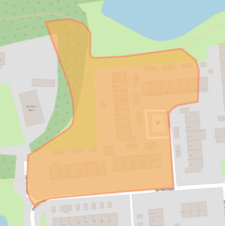 Kaart van postcodegebied 4003BA.