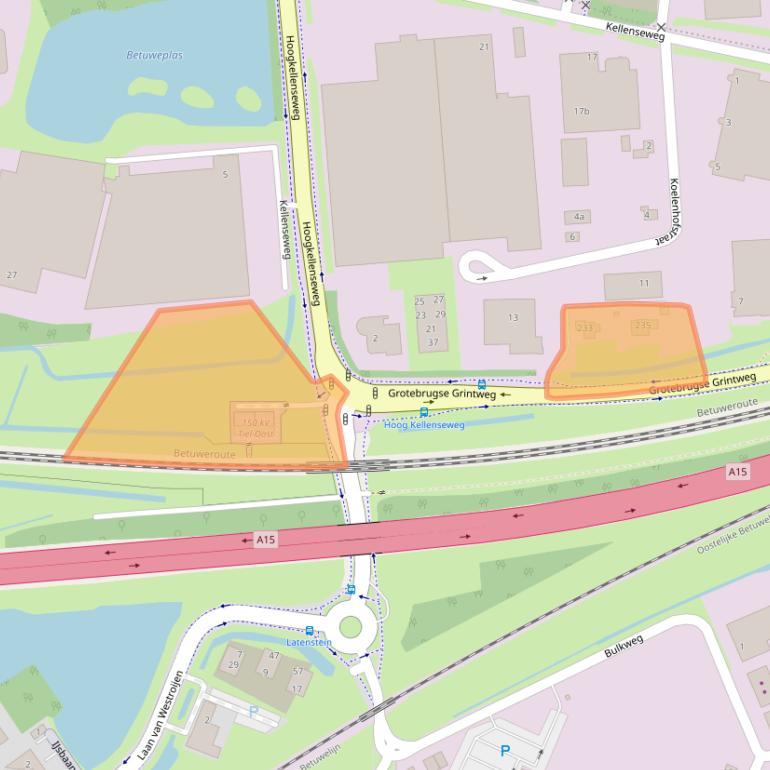 Kaart van postcodegebied 4003BZ.