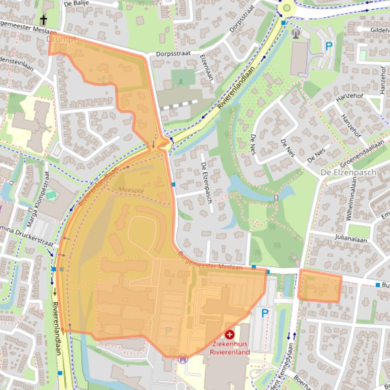 Kaart van postcodegebied 4003CA.