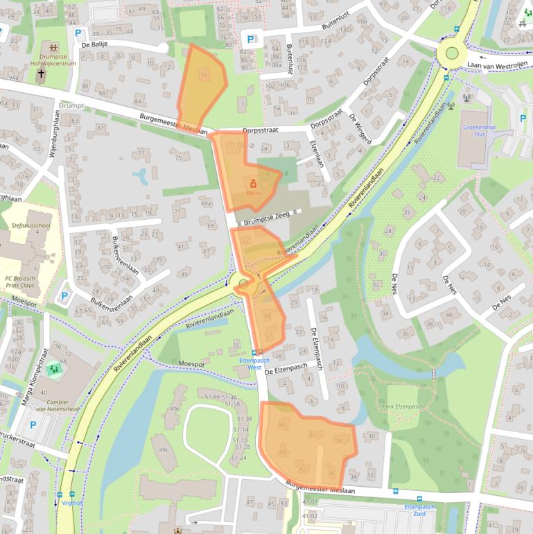 Kaart van postcodegebied 4003CC.