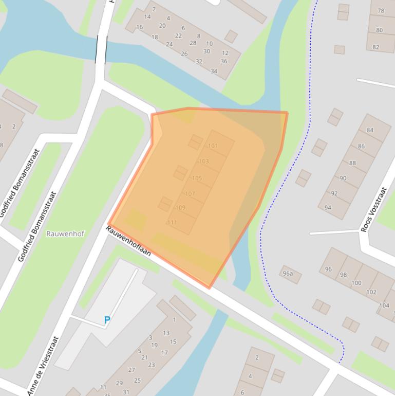 Kaart van postcodegebied 4003DB.