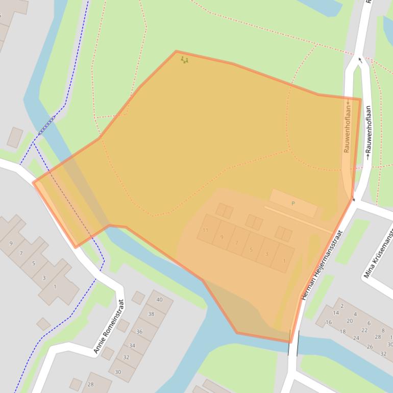 Kaart van postcodegebied 4003DD.