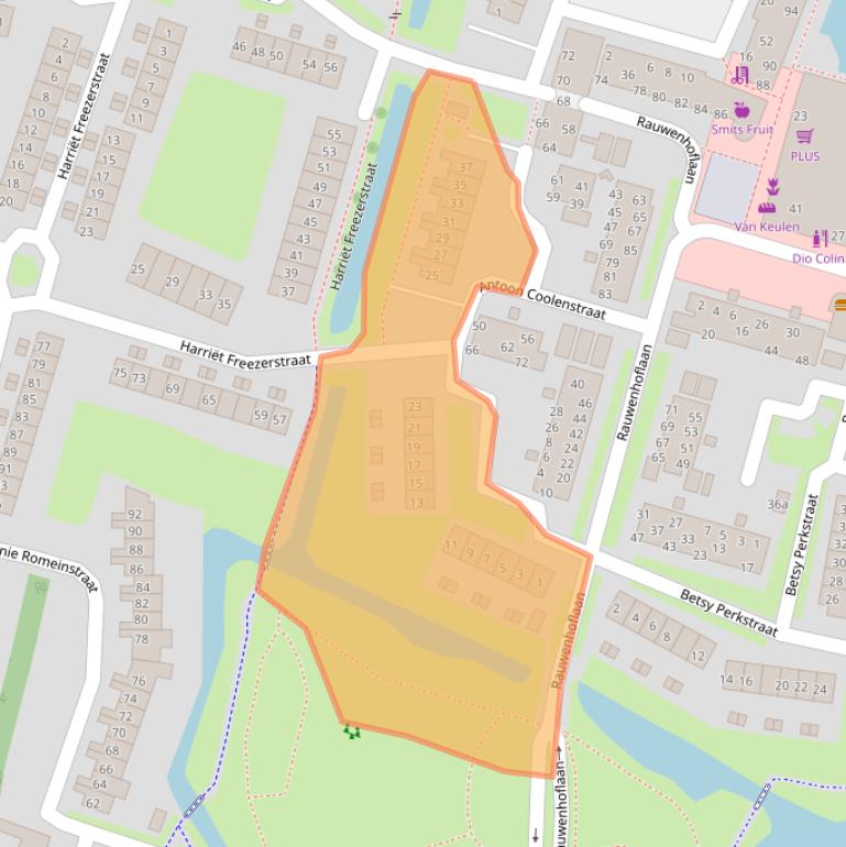 Kaart van postcodegebied 4003DP.