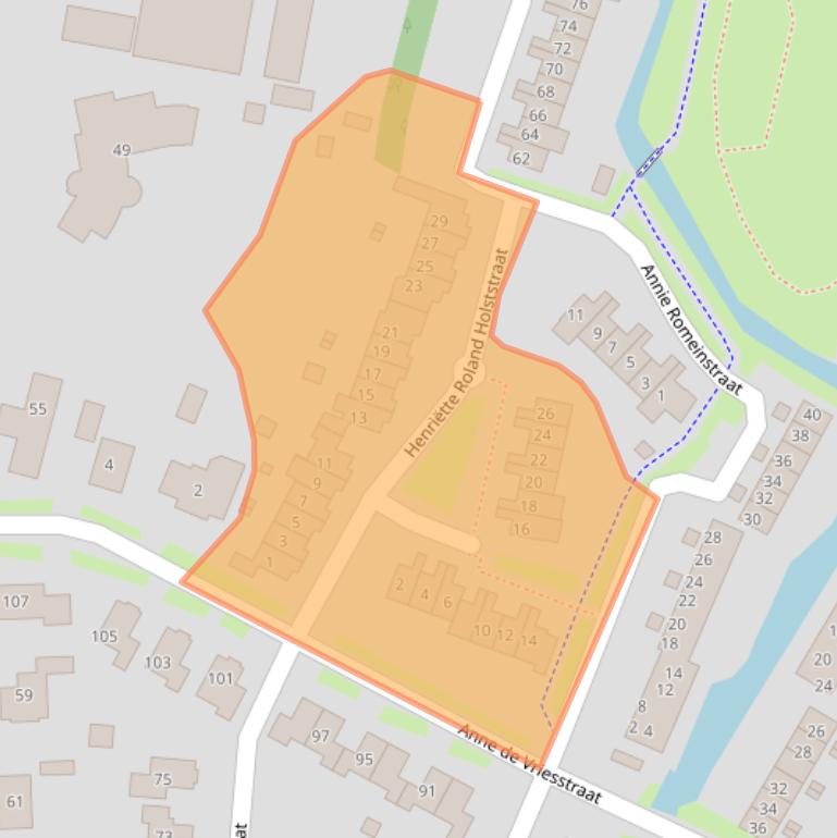 Kaart van postcodegebied 4003DS.