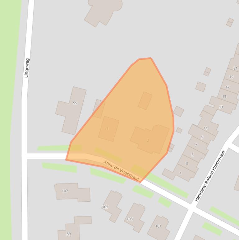 Kaart van postcodegebied 4003DW.