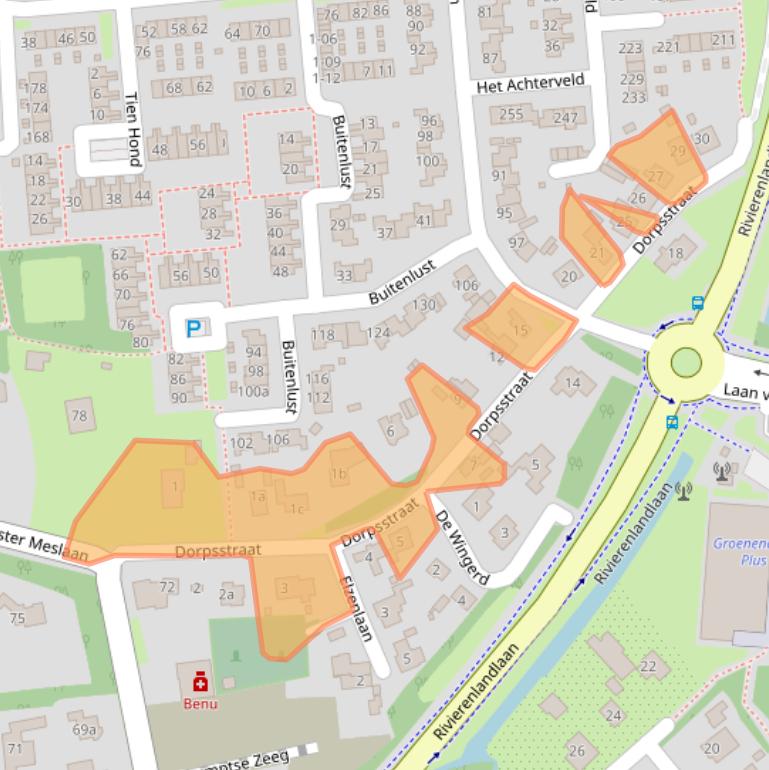 Kaart van postcodegebied 4003EA.