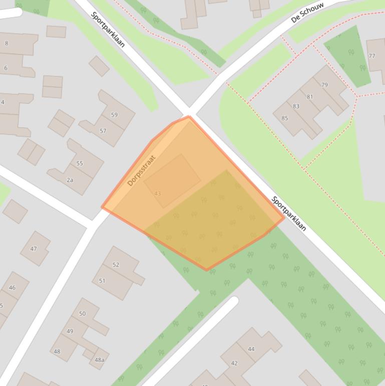 Kaart van postcodegebied 4003EG.