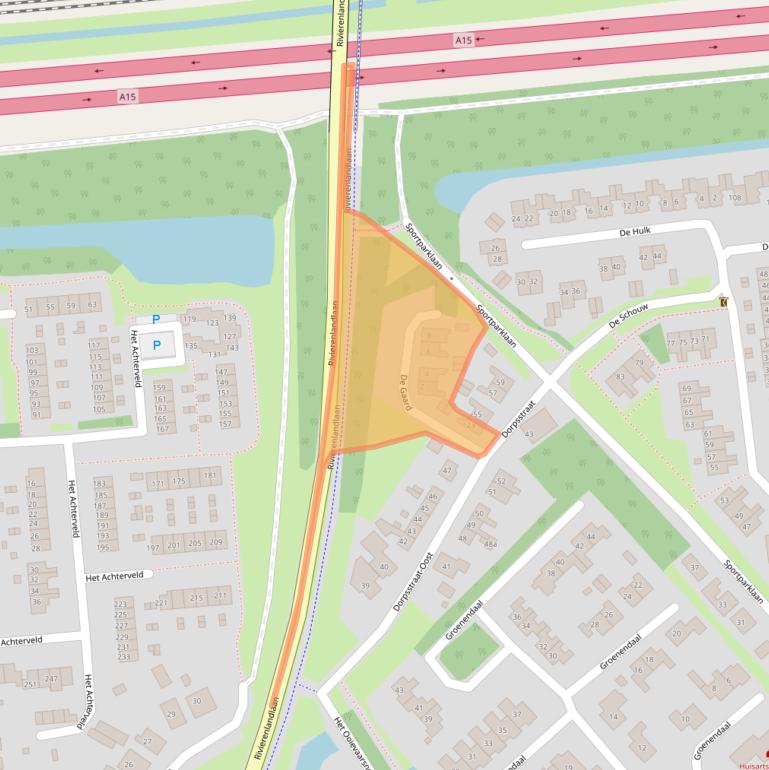 Kaart van postcodegebied 4003EN.