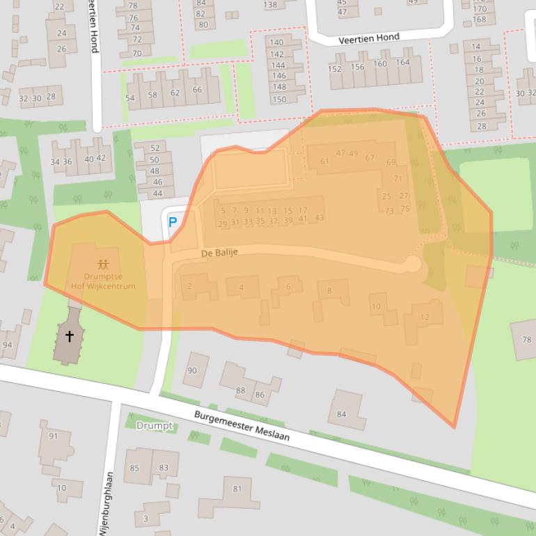 Kaart van postcodegebied 4003GA.