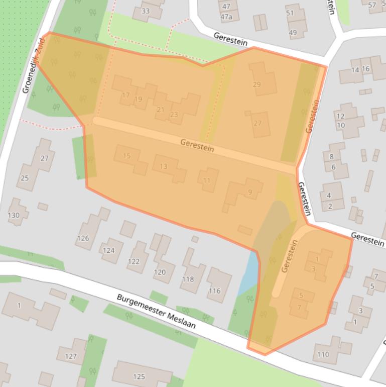 Kaart van postcodegebied 4003GD.