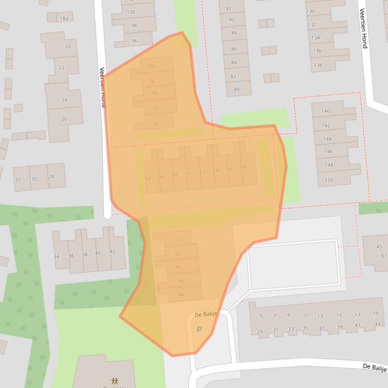 Kaart van postcodegebied 4003GL.
