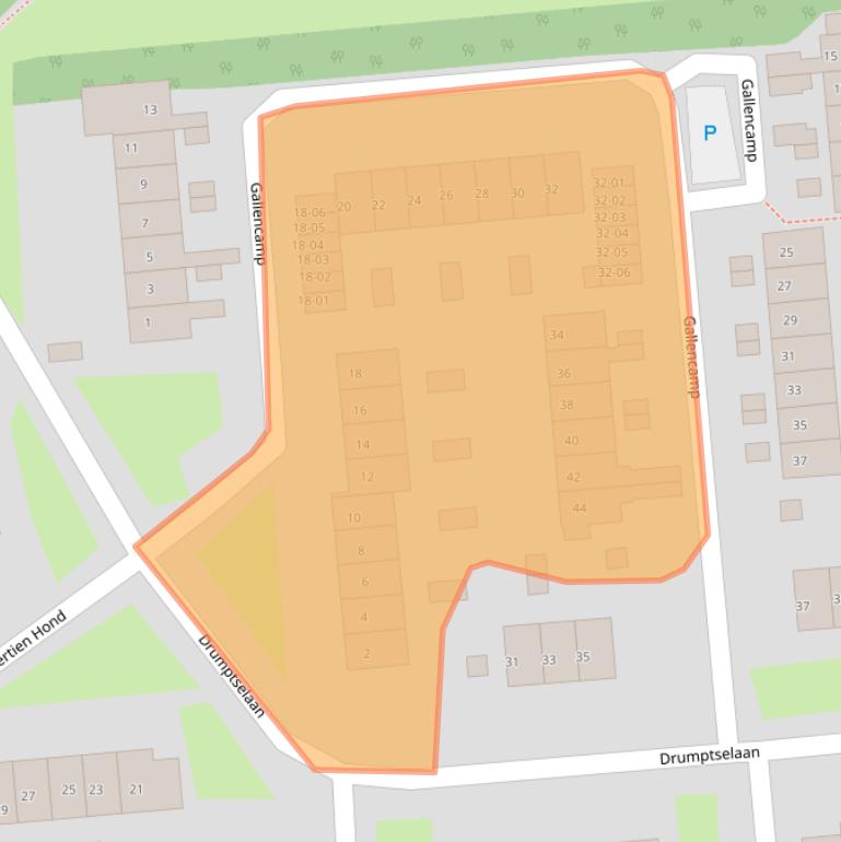 Kaart van postcodegebied 4003GV.