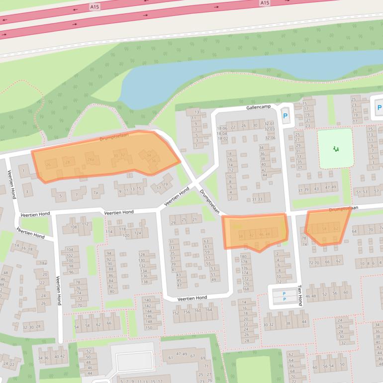 Kaart van postcodegebied 4003HE.