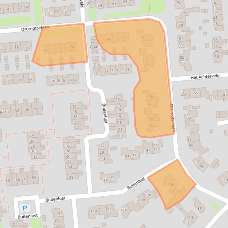 Kaart van postcodegebied 4003HG.