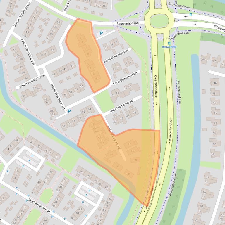 Kaart van postcodegebied 4003KD.