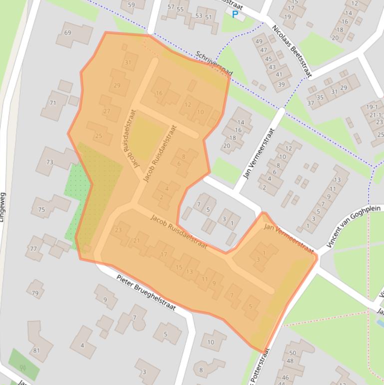 Kaart van postcodegebied 4003KH.