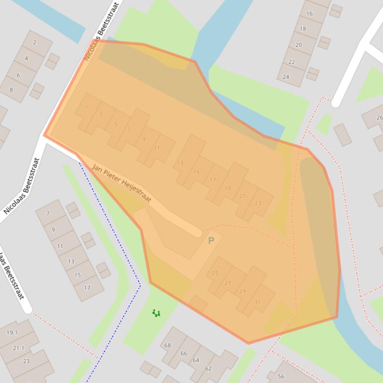 Kaart van postcodegebied 4003KK.