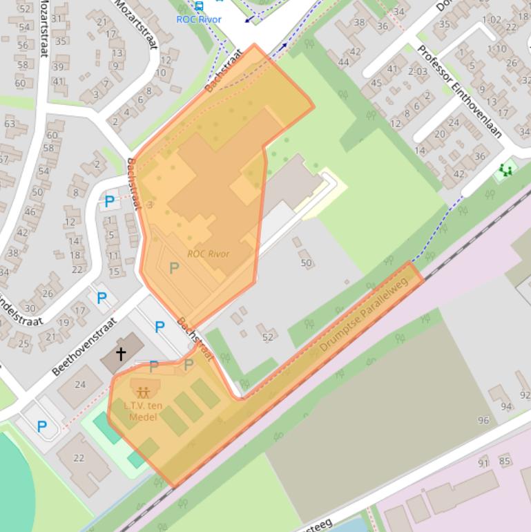 Kaart van postcodegebied 4003KZ.