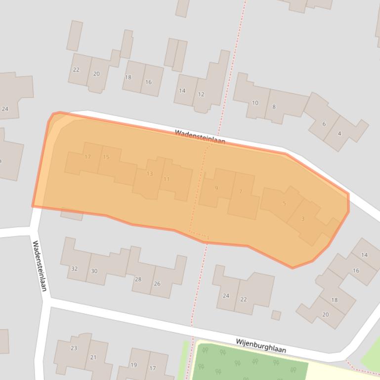 Kaart van postcodegebied 4003TE.