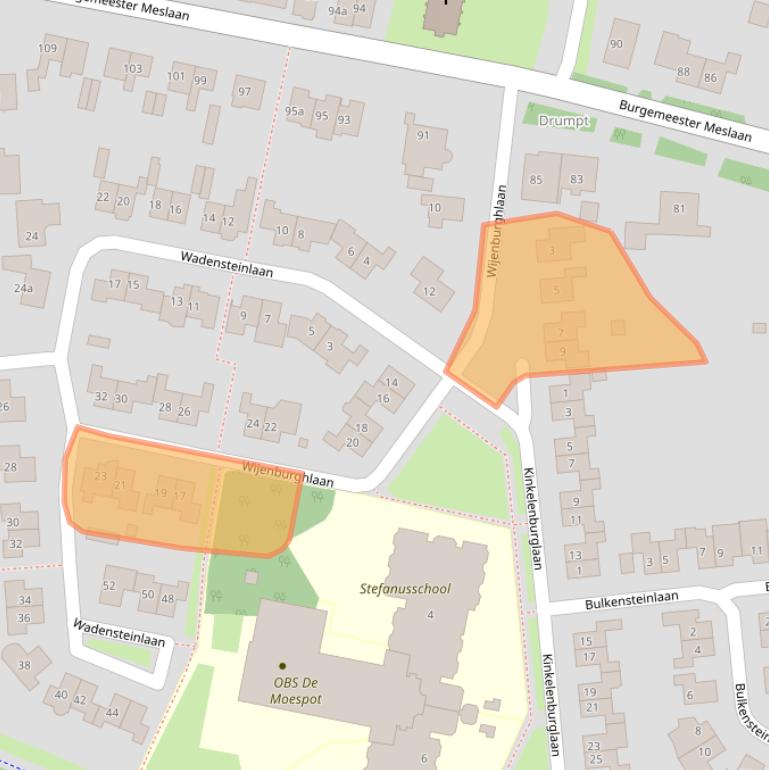 Kaart van postcodegebied 4003TH.