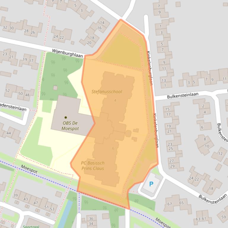 Kaart van postcodegebied 4003TL.