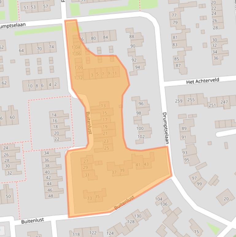 Kaart van postcodegebied 4003VA.