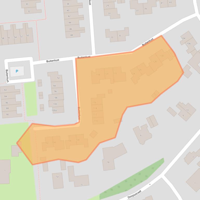 Kaart van postcodegebied 4003VE.