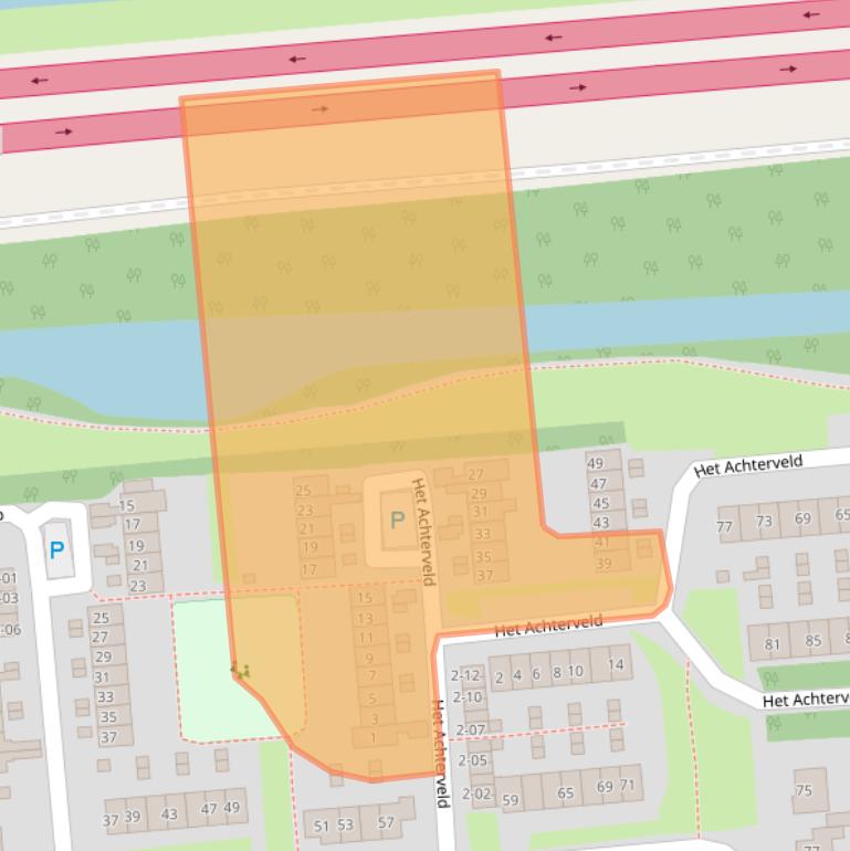 Kaart van postcodegebied 4003VG.