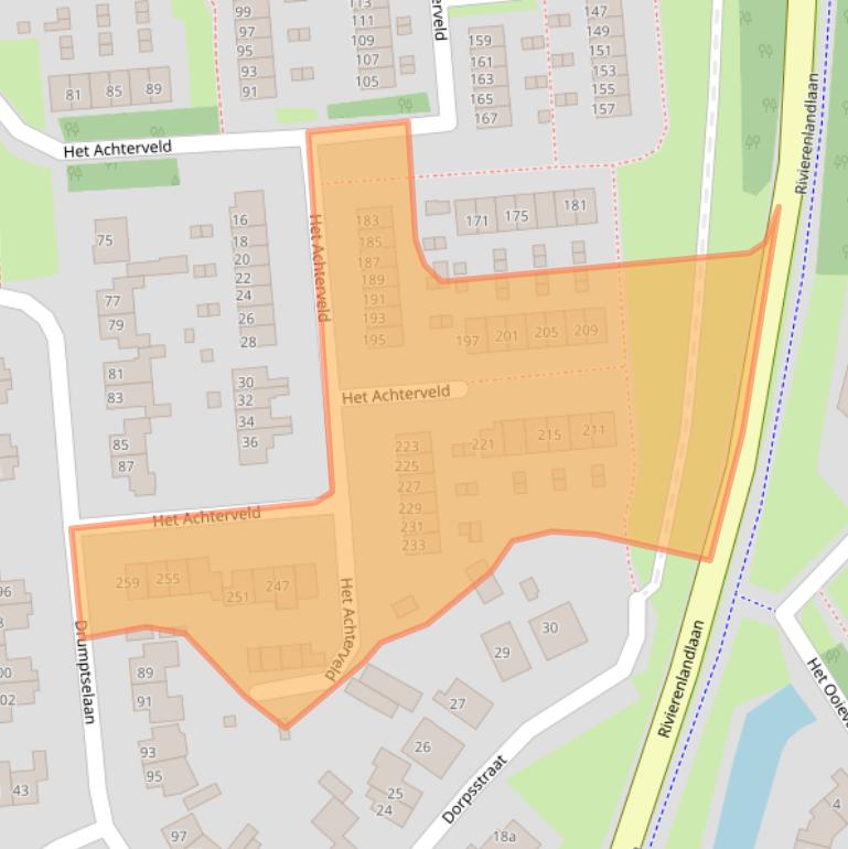 Kaart van postcodegebied 4003VM.