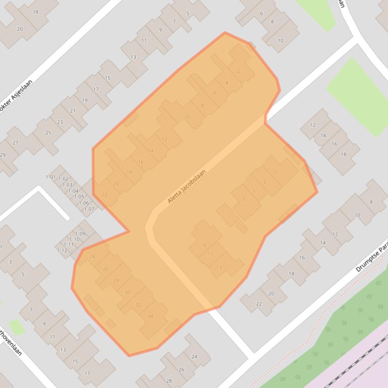 Kaart van postcodegebied 4003WR.