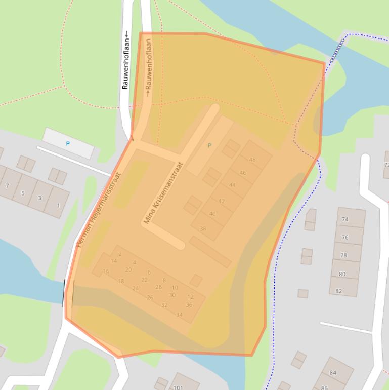 Kaart van postcodegebied 4003ZA.