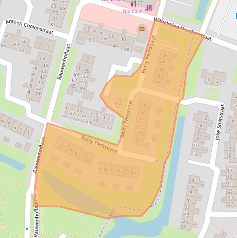 Kaart van postcodegebied 4003ZL.