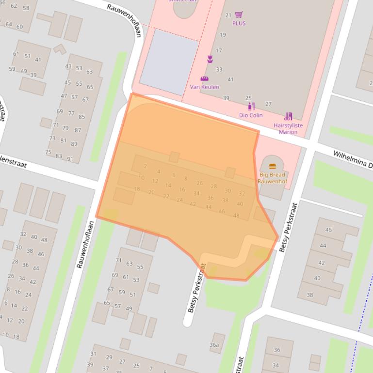 Kaart van postcodegebied 4003ZP.