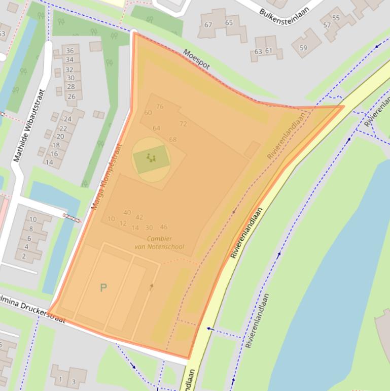 Kaart van postcodegebied 4003ZR.