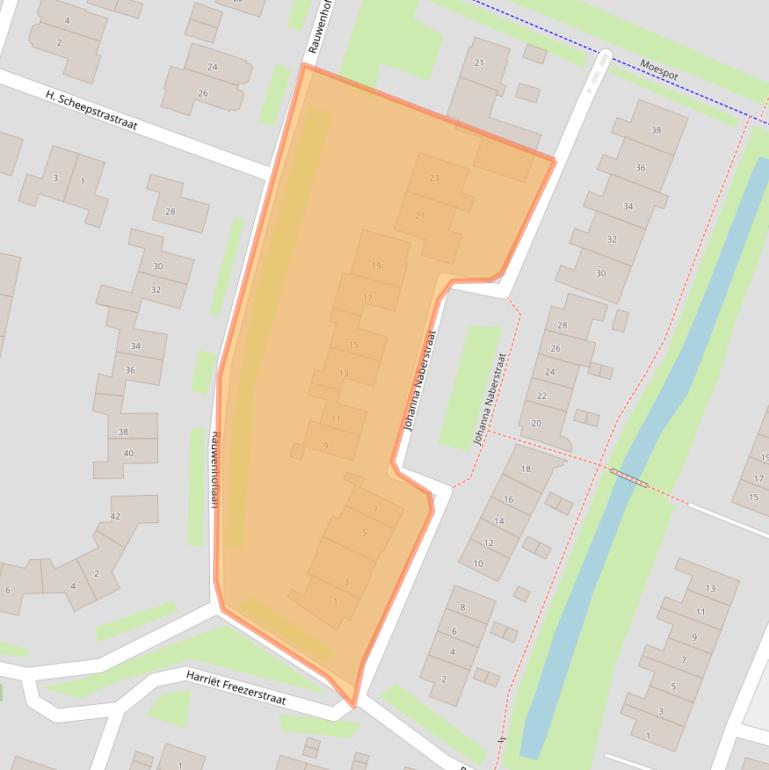 Kaart van postcodegebied 4003ZW.