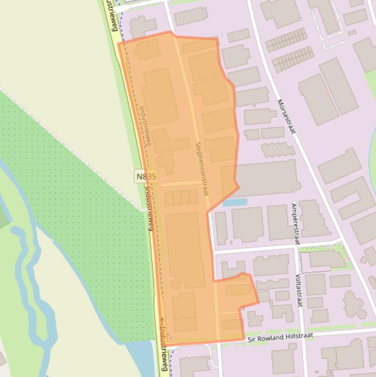 Kaart van postcodegebied 4004JA.